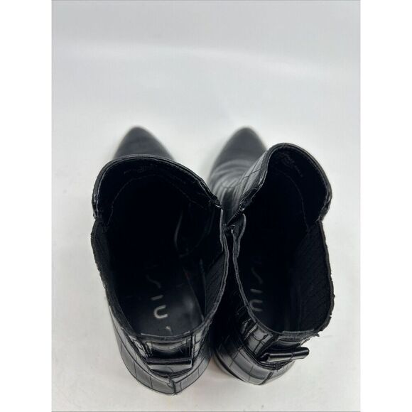 Unisa Boots Womens 7.5 M Unpesa Ankle Bootie Blue Casual Comfort Block Heels Zip - Picture 6 of 9